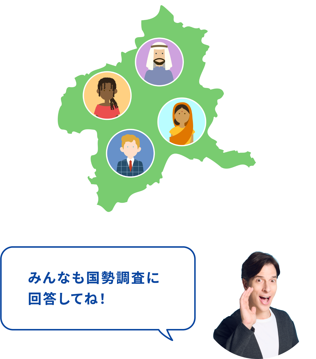みんなも国勢調査に回答してね!