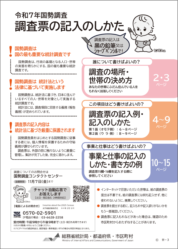 調査票の記入のしかたサムネイル